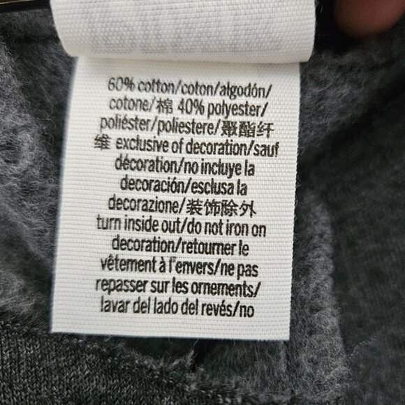 Victoria's Secret PINK Gray off the Shoulder Sweatshirt Y2K Size Medium - Picture 4 of 4